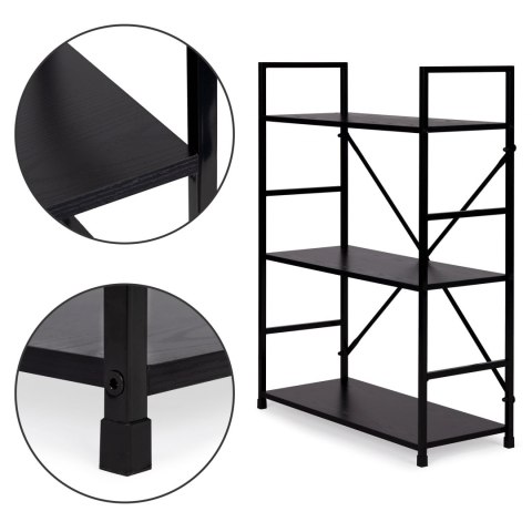 REGAŁ DREWNIANY METALOWA RAMA SZEROKI LOFT 3 PÓŁKI REGAŁ DREWNIANY METALOWA RAMA SZEROKI LOFT 3 PÓŁKI