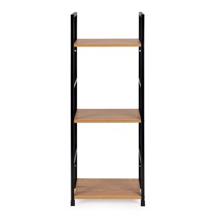 REGAŁ DREWNIANY NOWOCZESNY METALOWA RAMA LOFT 3 PÓŁKI