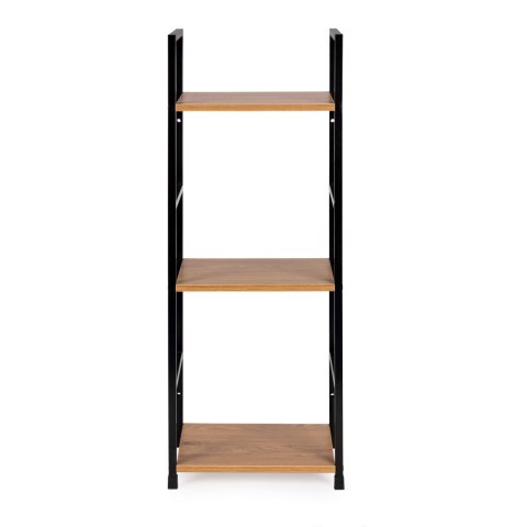 REGAŁ DREWNIANY NOWOCZESNY METALOWA RAMA LOFT 3 PÓŁKI