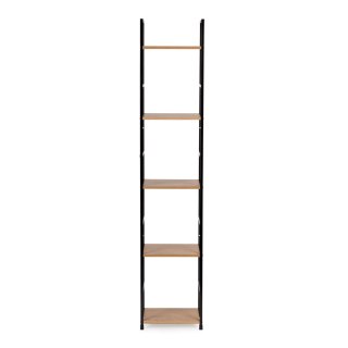 REGAŁ DREWNIANY NOWOCZESNY METALOWA RAMA LOFT 5 PÓŁEK