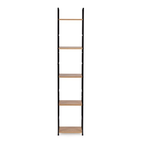 REGAŁ DREWNIANY NOWOCZESNY METALOWA RAMA LOFT 5 PÓŁEK
