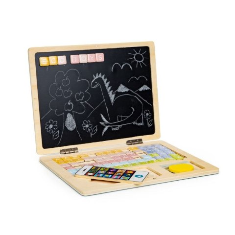 Tablica edukacyjna magnetyczna laptop litery cyfry Tablica edukacyjna magnetyczna laptop litery cyfry