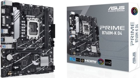Płyta główna ASUS PRIME B760M-K D4 (Socket 1700 /micro ATX) Płyta główna ASUS PRIME B760M-K D4 (Socket 1700 /micro ATX)