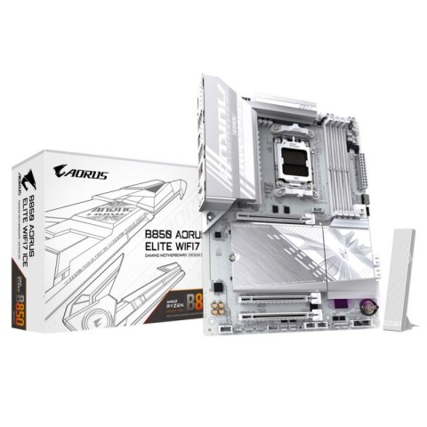 Płyta główna GIGABYTE B850 A ELITE WIFI7 ICE (Socket AM5 /ATX) Płyta główna GIGABYTE B850 A ELITE WIFI7 ICE (Socket AM5 /ATX)