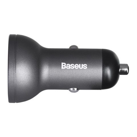BASEUS ŁADOWARKA SAMOCHODOWA Z WYŚWIETLACZEM,2XUSB
