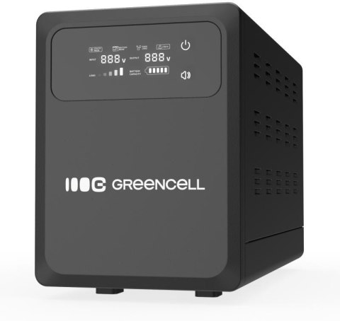 UPS ZASILACZ AWARYJNY Greencell PowerCore 800VA 500W AVR 12VDC LCD UPS ZASILACZ AWARYJNY Greencell PowerCore 800VA 500W AVR 12VDC LCD