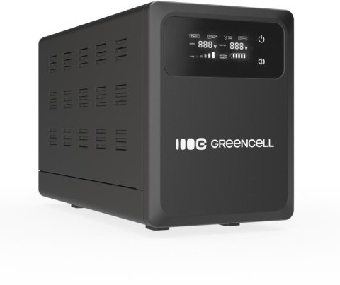 UPS ZASILACZ AWARYJNY Greencell PowerCore 800VA 500W AVR 12VDC LCD UPS ZASILACZ AWARYJNY Greencell PowerCore 800VA 500W AVR 12VDC LCD
