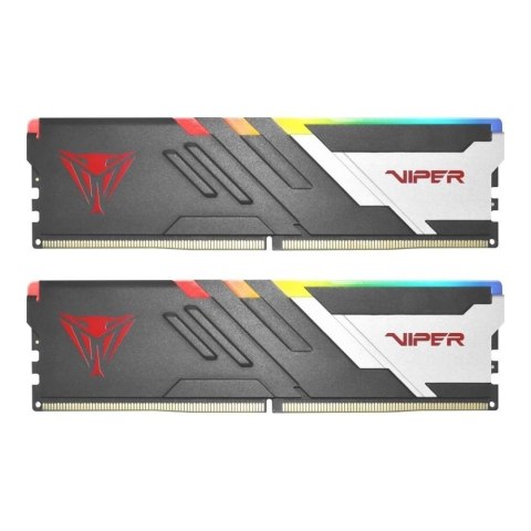 Pamięć DDR5 Patriot Viper Venom RGB 64GB (2x32GB) 5600 MHz CL36 1,35V Intel XMP 3.0 Pamięć DDR5 Patriot Viper Venom RGB 64GB (2x32GB) 5600 MHz CL36 1,35V Intel XMP 3.0