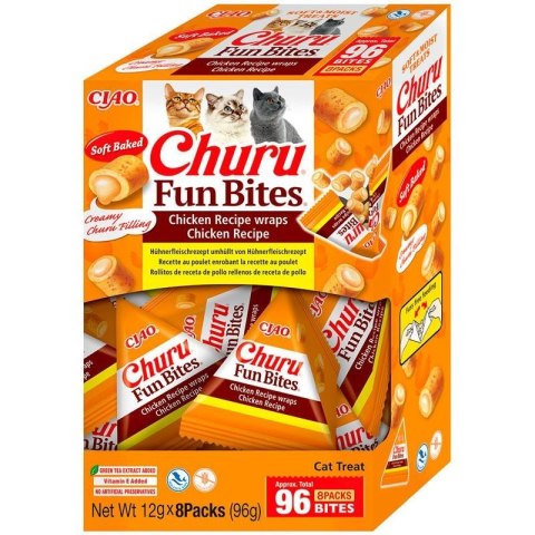 INABA CAT FUN BITES CHICKEN RECPIE 8x12g (96g) INABA CAT FUN BITES CHICKEN RECPIE 8x12g (96g)