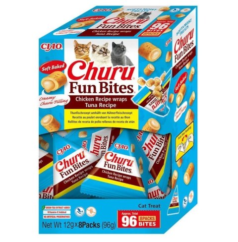 INABA CAT FUN BITES CHICKEN & TUNA 8x12g (96g) INABA CAT FUN BITES CHICKEN & TUNA 8x12g (96g)