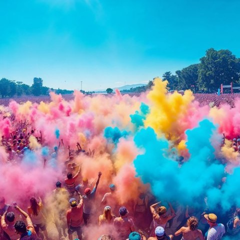 KOLOROWY PROSZEK HOLI- ZESTAW 6X100G KOLOROWY PROSZEK HOLI- ZESTAW 6X100G