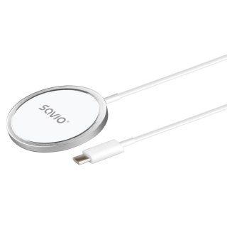 Ładowarka bezprzewodowa magnetyczna SAVIO LA-11 15W Indukcyjna