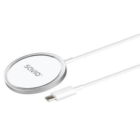 Ładowarka bezprzewodowa magnetyczna SAVIO LA-11 15W Indukcyjna Ładowarka bezprzewodowa magnetyczna SAVIO LA-11 15W Indukcyjna