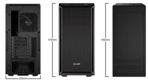 Obudowa BE QUIET! Pure Base 600 BG022 (ATX, Mini ATX, Mini ITX; kolor czarny) Obudowa BE QUIET! Pure Base 600 BG022 (ATX, Mini ATX, Mini ITX; kolor czarny)
