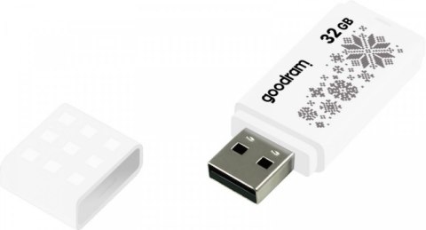 Pendrive GOODRAM UME2 Winter (32 GB /USB 2.0 /Biały z wzorem ) Pendrive GOODRAM UME2 Winter (32 GB /USB 2.0 /Biały z wzorem )