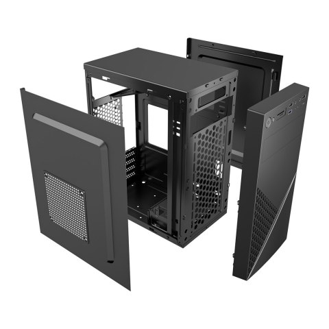 GEMBIRD OBUDOWA FORNAX K170 MINI-TOWER (1X USB 3.1, 2X USB 2.0, 1X USB TYP-C, CZYTNIK KART, 2X MINIJACK) CZARNA GEMBIRD OBUDOWA FORNAX K170 MINI-TOWER (1X USB 3.1, 2X USB 2.0, 1X USB TYP-C, CZYTNIK KART, 2X MINIJACK) CZARNA