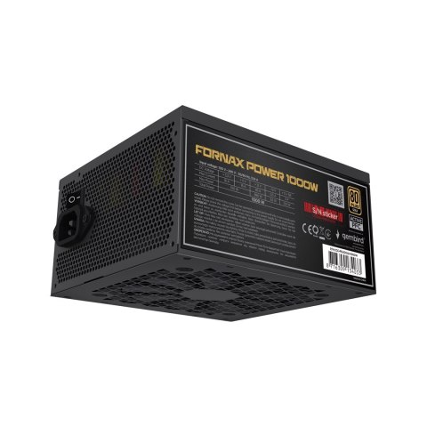 GEMBIRD ZASILACZ KOMPUTEROWY FORNAX POWER 750W 80+ GOLD ATX, 750W, AKTYWNE PFC, 12CM WENTYLATOR GEMBIRD ZASILACZ KOMPUTEROWY FORNAX POWER 750W 80+ GOLD ATX, 750W, AKTYWNE PFC, 12CM WENTYLATOR