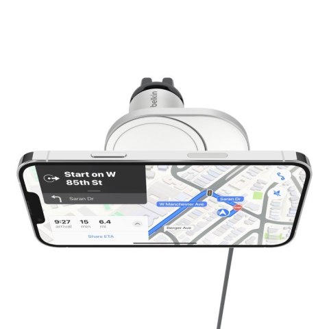 BELKIN ŁADOWARKA SAMOCHODOWA MAGNETYCZNA QI2 15W, KABEL 1.5M BELKIN ŁADOWARKA SAMOCHODOWA MAGNETYCZNA QI2 15W, KABEL 1.5M