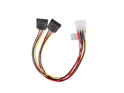 Kabel zasilający LANBERG 4 piny zasilanie wewnętrzne - męski 0.3m. CA-HDSA-11CU-0030 Kabel zasilający LANBERG 4 piny zasilanie wewnętrzne - męski 0.3m. CA-HDSA-11CU-0030