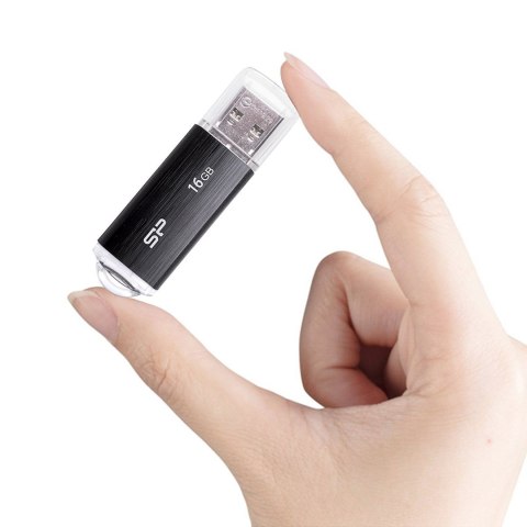 Pendrive Silicon Power Ultima U02 16GB USB 2.0 kolor czarny (SP016GBUF2U02V1K) Pendrive Silicon Power Ultima U02 16GB USB 2.0 kolor czarny (SP016GBUF2U02V1K)