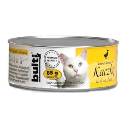 BULTI mielonka bogata w kaczkę dla kota 85g BULTI mielonka bogata w kaczkę dla kota 85g