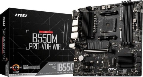 Płyta główna MSI B550M PRO-VDH WIFI (Socket AM4 /micro ATX) Płyta główna MSI B550M PRO-VDH WIFI (Socket AM4 /micro ATX)