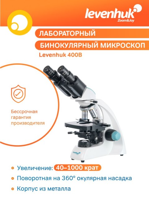 Dwuokularowy mikroskop Levenhuk 400B