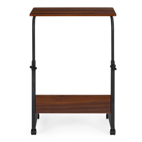Stolik pod laptopa z kółkami biurko dostawiane do fotela kanapy ciemny brąz ModernHome Stolik pod laptopa z kółkami biurko dostawiane do fotela kanapy ciemny brąz ModernHome
