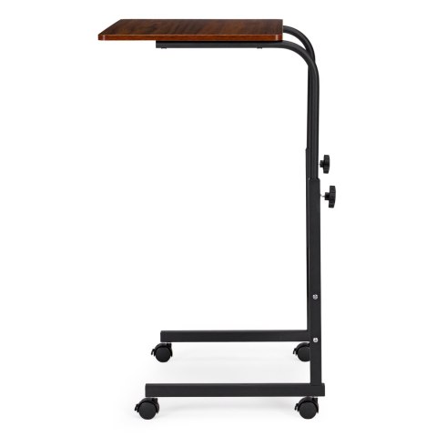 Stolik pod laptopa z kółkami biurko dostawiane do fotela kanapy ciemny brąz ModernHome Stolik pod laptopa z kółkami biurko dostawiane do fotela kanapy ciemny brąz ModernHome