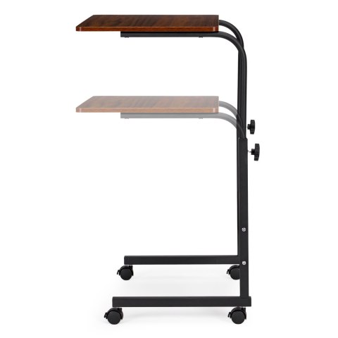Stolik pod laptopa z kółkami biurko dostawiane do fotela kanapy ciemny brąz ModernHome Stolik pod laptopa z kółkami biurko dostawiane do fotela kanapy ciemny brąz ModernHome