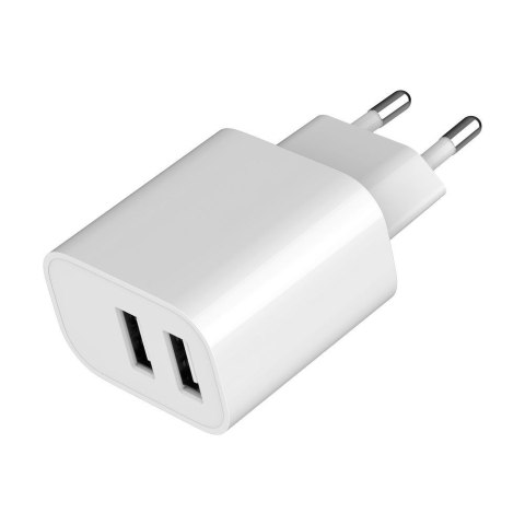 GEMBIRD 2-PORTOWA ŁADOWARKA SIECIOWA 2X USB-A, BIAŁA