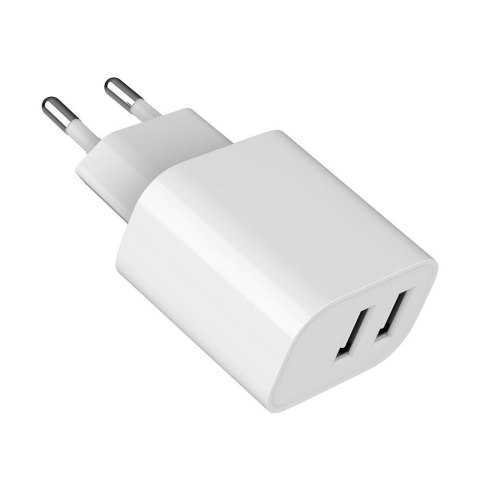 GEMBIRD 2-PORTOWA ŁADOWARKA SIECIOWA 2X USB-A, BIAŁA