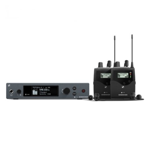 Sennheiser EW IEM G4-twin-A1 - Zestaw fonii zwrotnej z dwoma odbiornikami 470-516 MHz  (odsłuch sceniczny)