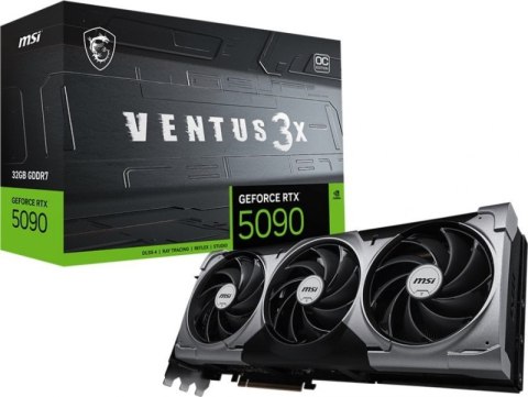 Karta graficzna MSI GeForce RTX 5090 32G VENTUS 3X OC (V530-060R) Karta graficzna MSI GeForce RTX 5090 32G VENTUS 3X OC (V530-060R)