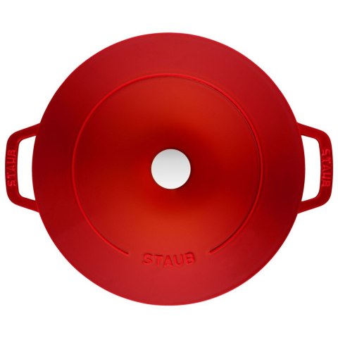 Zestaw 3 naczyń żeliwnych z pokrywką STAUB 40508-387-0 - czerwony 24 cm