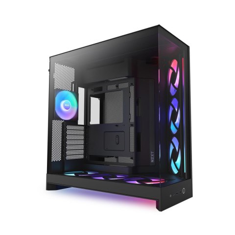 Obudowa NZXT H9 Flow RGB+ (2025) Midi Tower z oknem czarna Obudowa NZXT H9 Flow RGB+ (2025) Midi Tower z oknem czarna