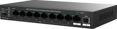SWITCH POE TENDA TEG1110PF-8-120W SWITCH POE TENDA TEG1110PF-8-120W