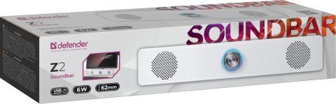 GŁOŚNIK DEFENDER SOUNDBAR Z2 6W LED BIAŁY