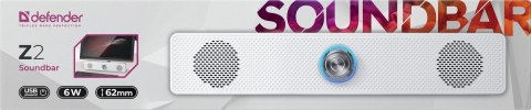 GŁOŚNIK DEFENDER SOUNDBAR Z2 6W LED BIAŁY