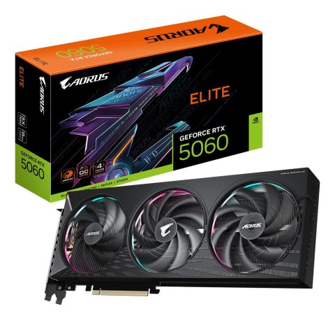 Karta graficzna Gigabyte AORUS GeForce RTX 5060 ELITE 8GB Karta graficzna Gigabyte AORUS GeForce RTX 5060 ELITE 8GB