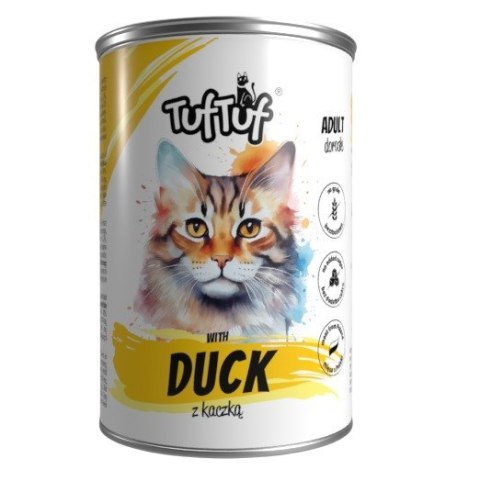 Tuf Tuf Puszka mielonka z kaczką dla kota 400g Tuf Tuf Puszka mielonka z kaczką dla kota 400g