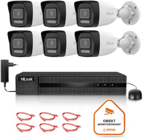 Zestaw monitoringu Hilook 6 kamery IP IPCAM-B8-30DL z dyskiem 2TB Zestaw monitoringu Hilook 6 kamery IP IPCAM-B8-30DL z dyskiem 2TB