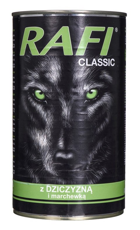 DOLINA NOTECI Rafi Classic z dziczyzną i marchewką - mokra karma dla psa - 1240g DOLINA NOTECI Rafi Classic z dziczyzną i marchewką - mokra karma dla psa - 1240g