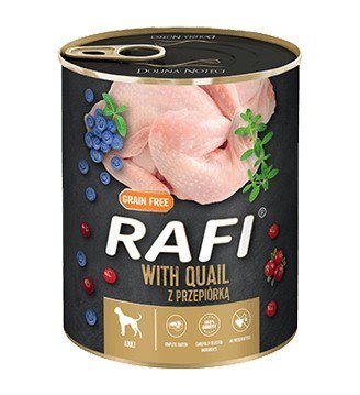 Karma Rafi dla psa przepiórka borówka żurawina 800g Karma Rafi dla psa przepiórka borówka żurawina 800g