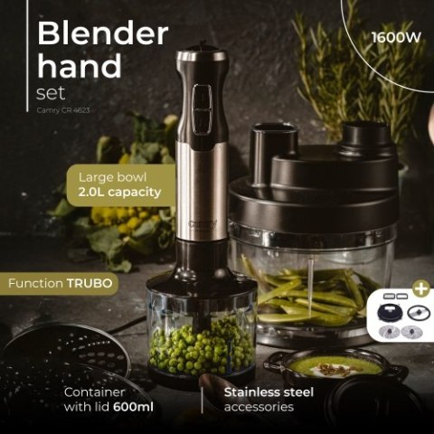 Blender ręczny zestaw 1600W