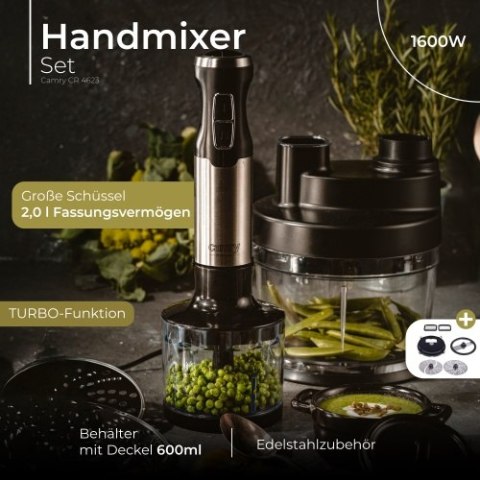 Blender ręczny zestaw 1600W