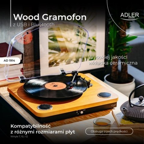 Gramofon z USB i Bluetooth