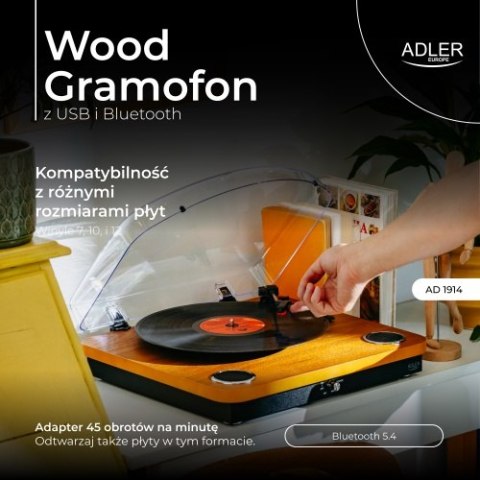 Gramofon z USB i Bluetooth