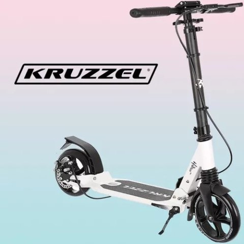 Hulajnoga składana 2-kołowa ABEC-9 20cm Kruzzel Biała 23551 Hulajnoga składana 2-kołowa ABEC-9 20cm Kruzzel Biała 23551