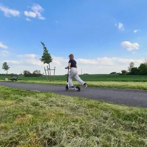 Hulajnoga składana 2-kołowa ABEC-9 20cm Kruzzel Biała 23551 Hulajnoga składana 2-kołowa ABEC-9 20cm Kruzzel Biała 23551